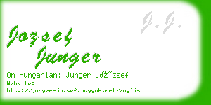 jozsef junger business card